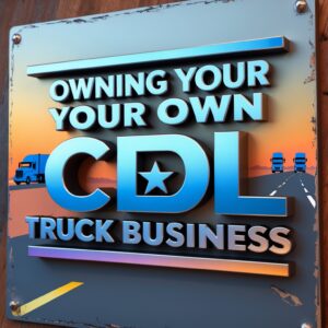 Owning your own cdl truck business